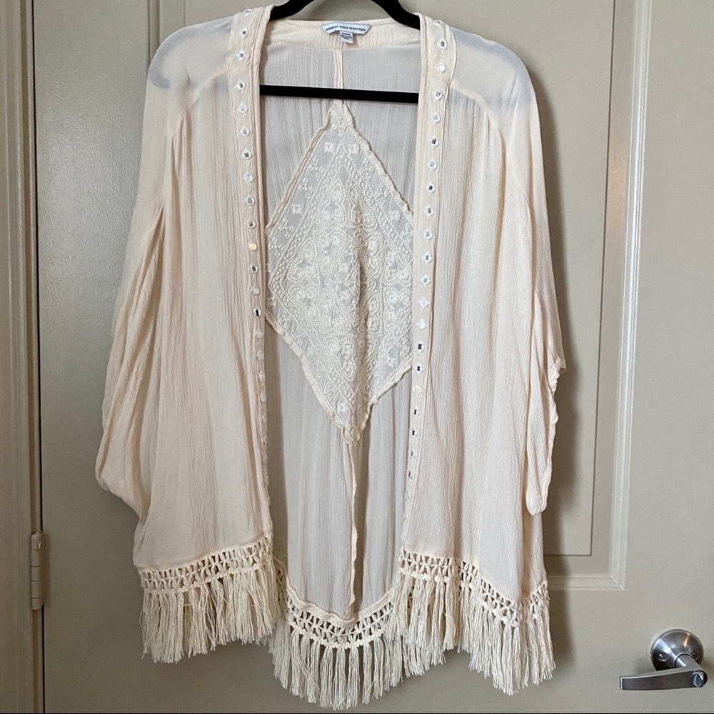 American Eagle Ivory Kimono